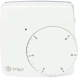 STOUT STE-0002-000010 термостат комнатный электронный WFHT-DUAL включ. дистанционный датчик «в пол» L=3 м